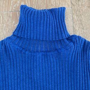 Urban Outfitters BDG Royal Blue Ribbed Turtleneck Sweater